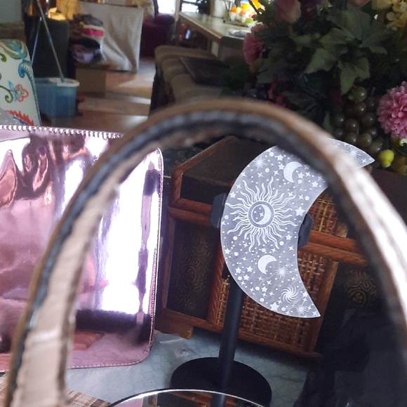 Anne Klein Taupe and Cream Tote Bag - Picture 6 of 9